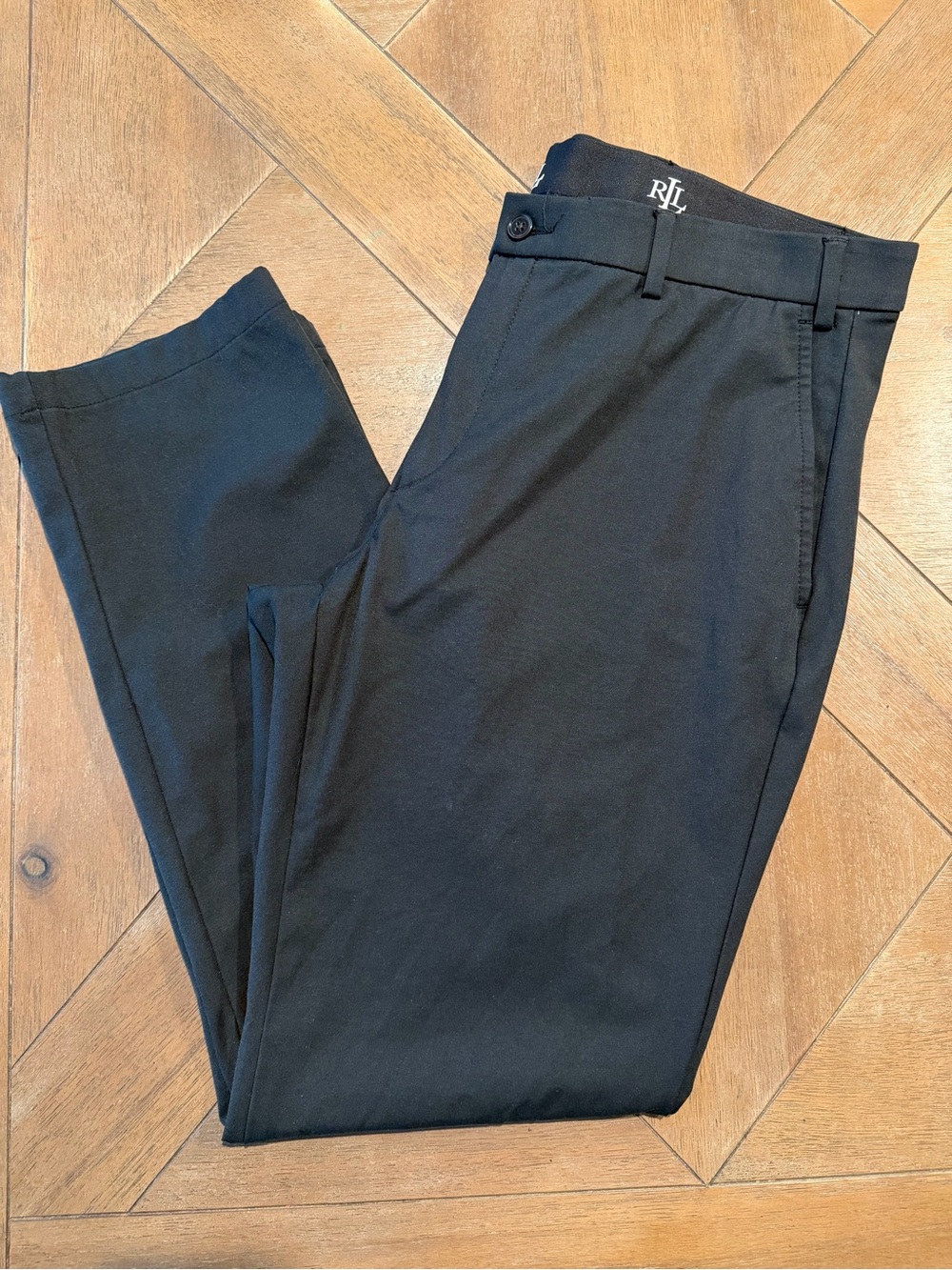 Ralph Lauren Pants Golf Performance Chino Mens 36x30 Black Label Nylon Blend